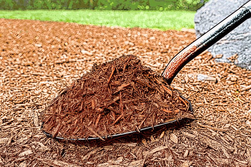Black Mulch Installation in Ventura County, CA