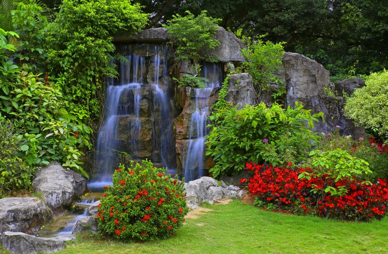 Rock Waterfall Installation in Honolulu, HI